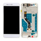 Huawei P10 lite - LCD zaslon + steklo na dotik + okvir (Pearl White) TFT