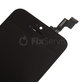 Zaslon za iPhone 5S, SE, Black, Steklo na dotik z okvirjem
