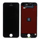 Zaslon za iPhone 5S, SE, Black, Steklo na dotik z okvirjem