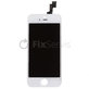 Zaslon za iPhone 5S, SE, White, Steklo na dotik z okvirjem
