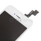 Zaslon za iPhone 5S, SE, White, Steklo na dotik z okvirjem