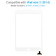 Apple iPad Mini 3 - Steklo na dotik (White)