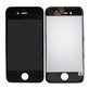 Zaslon za iPhone 4S, Black, Steklo na dotik z okvirjem