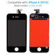 Apple iPhone 4 - LCD zaslon + steklo na dotik + okvir (Black) TFT