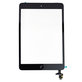 Steklo na dotik s priključkom IC za iPad Mini, Mini 2, Black