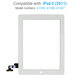 Apple iPad 2 - Steklo na dotik (White)