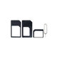 SIM adapter 3v1 (NanoSIM, MicroSIM, MiniSIM) + odpirač reže za SIM
