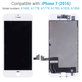 Zaslon za iPhone 7, White, Steklo na dotik z okvirjem, Refurbished