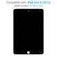 LCD Zaslon za iPad Mini 4, Black, Steklo na dotik brez okvirja