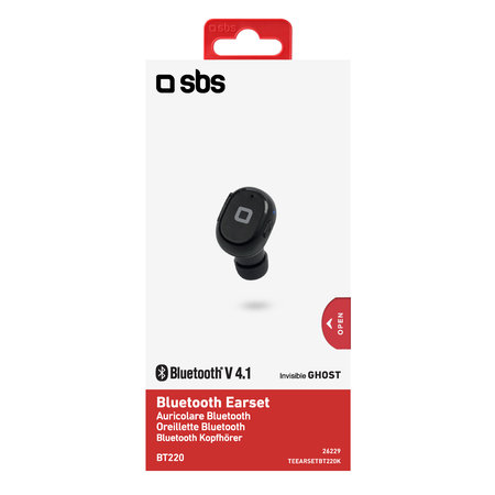 SBS - BT220 brezžične slušalke, črne