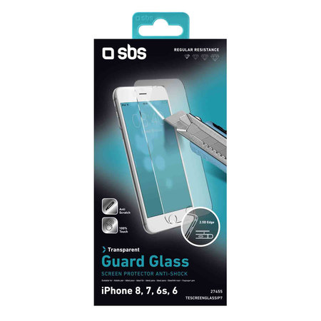 SBS - Tempered Glass za iPhone 6, 6s, 7, 8, SE 2020 in SE 2022, prozorno