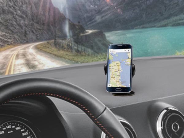 SBS - Univerzalno držalo ONE TOUCH s priseskom, črno