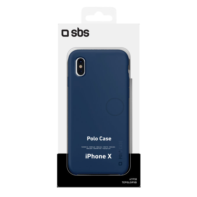 SBS - Polo Ovitek za iPhone X, modra