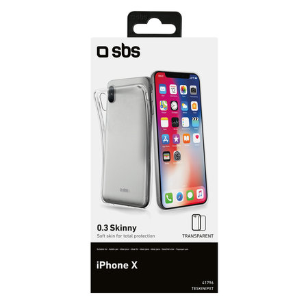 SBS - Skinny Case za iPhone X, XS in 11 Pro, prozoren