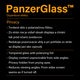 PanzerGlass - Kaljeno Steklo Privacy Standard Fit za iPhone X, XS in 11 Pro, transparent