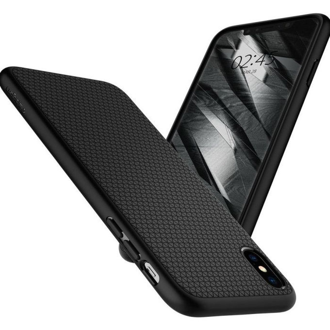 Spigen - Ovitek Liquid Air za iPhone X i XS, črna