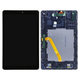 Samsung Galaxy Tab A 10.5 T590, T595 - LCD zaslon + steklo na dotik + okvir (črn) - GH97-22197A Genuine Service Pack