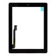 Apple iPad 3, iPad 4 - Steklo na dotik + gumb Domov (Black)