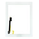 Apple iPad 3, iPad 4 - Steklo na dotik + gumb Domov (White)