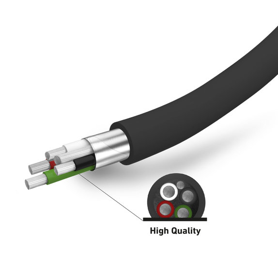 SBS - Avtopolnilec 2x USB + USB / USB-C kabel, črn
