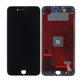 Zaslon In-Cell za iPhone 7 Plus, Black, Steklo na dotik z okvirjem, FixPremium