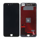 Zaslon In-Cell za iPhone 8 Plus, Black, Steklo na dotik z okvirjem, FixPremium