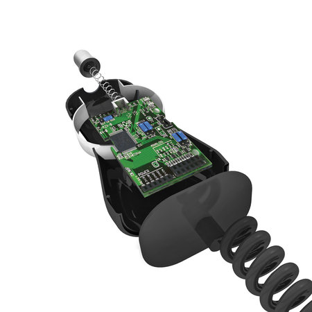 SBS - Micro-USB avtopolnilec, 2.1A, črn