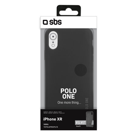 SBS - Ovitek Polo One za iPhone XR, črn