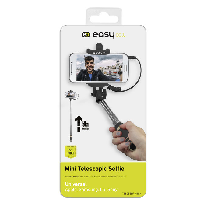 SBS - Selfie Stick Mini 60 cm, črna