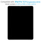 LCD Zaslon za iPad Pro 12.9" (3rd Gen 2018), Steklo na dotik in IC Board yout Frame, Refurbished