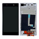 Sony Xperia Z1 L39h - LCD zaslon + steklo na dotik + okvir (White) TFT