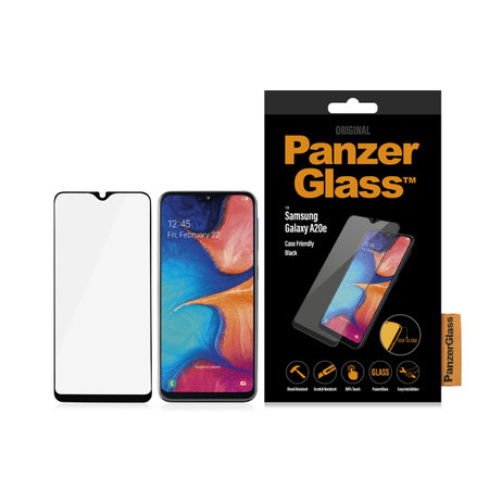 PanzerGlass - Kaljeno Steklo Case Friendly za Samsung Galaxy A10e in A20e, črn