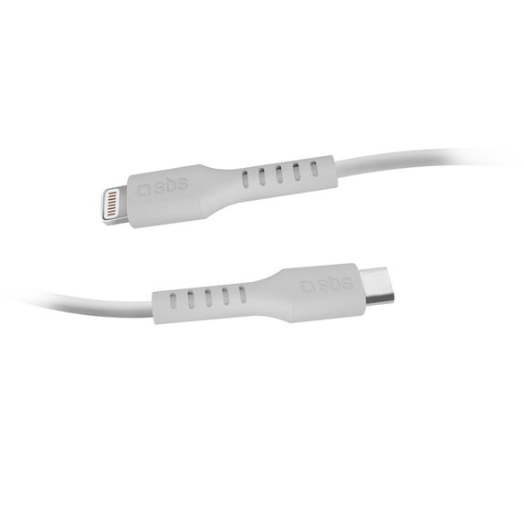 SBS - Kabel Lightning / USB-C (1m), bel