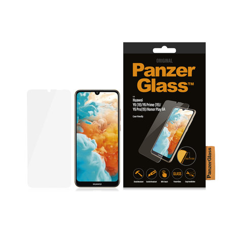 PanzerGlass - Tempered Glass Case Friendly za Huawei Y6, Y6 Pro, Y6 Prime 2019, Honor Play 8A, prozoren