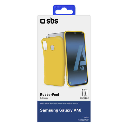 SBS - Gumiran ovitek za Samsung Galaxy A40, rumen