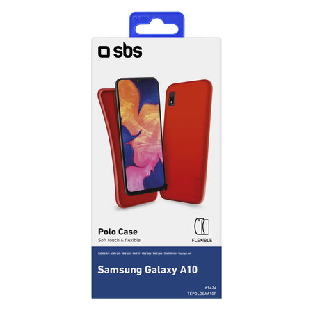 SBS - Polo ovitek za Samsung Galaxy A10, rdeč