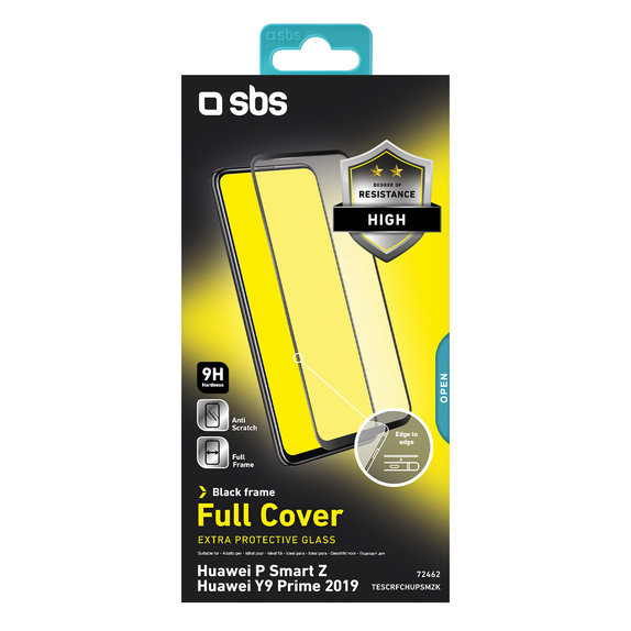 SBS - Tempered Glass Full Cover za Huawei P Smart Z, Y9 Prime 2019, črn