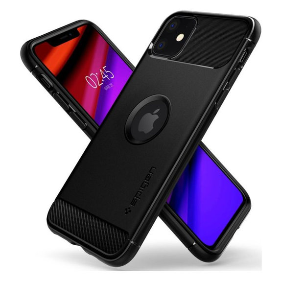 Spigen - Ovitek Rugged Armor za iPhone 11, črna