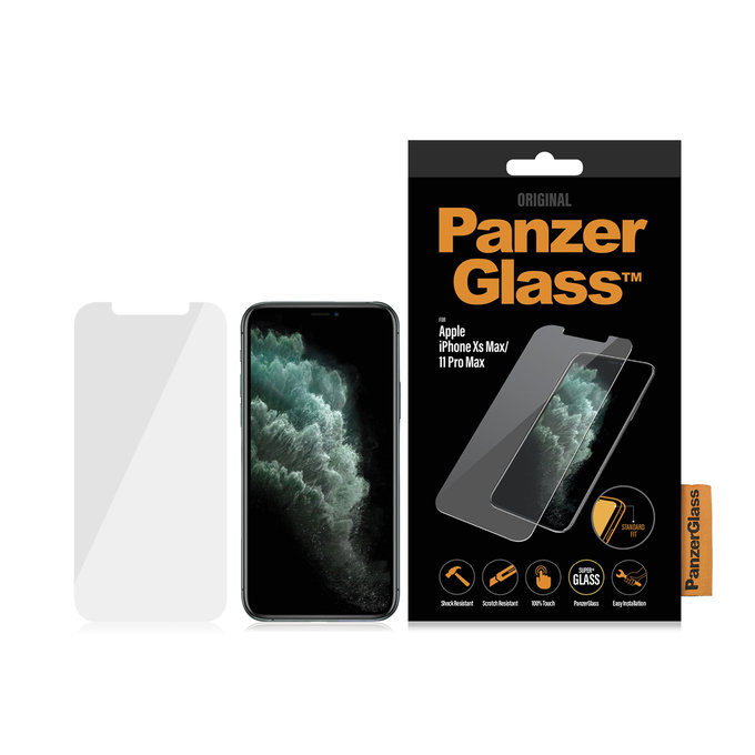 PanzerGlass - Kaljeno Steklo Standard Fit za iPhone XS Max in 11 Pro Max, transparent