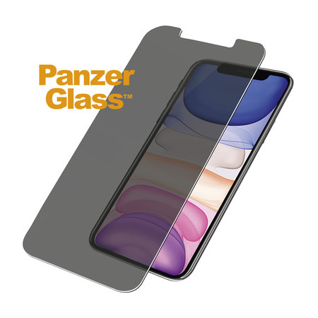 PanzerGlass - Kaljeno Steklo Privacy Standard Fit za iPhone XR in 11, transparent