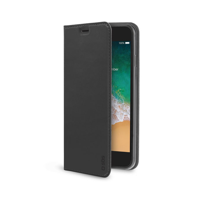 SBS - Ovitek Book Wallet Lite za iPhone 6, 6s, 7, 8, SE 2020 in SE 2022, črn