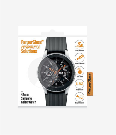 PanzerGlass - Kaljeno Steklo Flat Glass za Samsung Galaxy Watch 42 mm, transparent