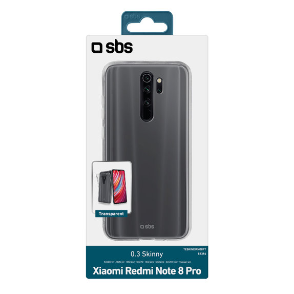 SBS - Skinny ovitek za Xiaomi Redmi Note 8 Pro, prozoren