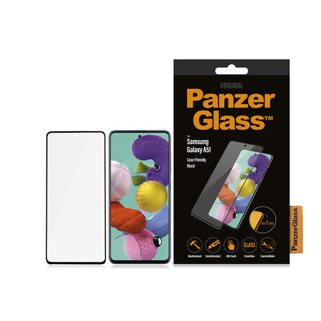 PanzerGlass - Tempered Glass Case Friendly za Samsung Galaxy A51, črna