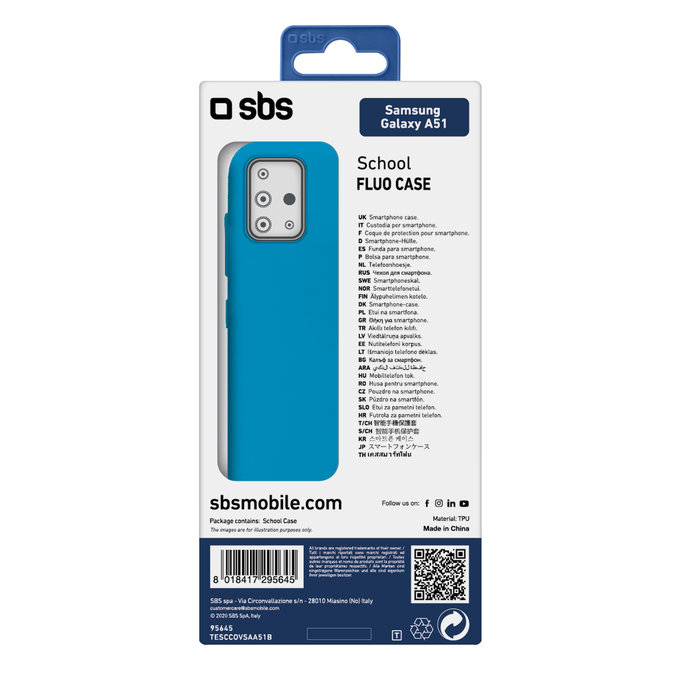 SBS - Šolski ovitek za Samsung Galaxy A51, moder