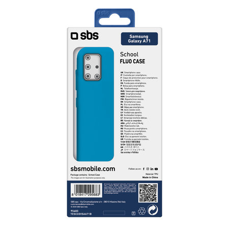 SBS - Šolski ovitek za Samsung Galaxy A71, moder