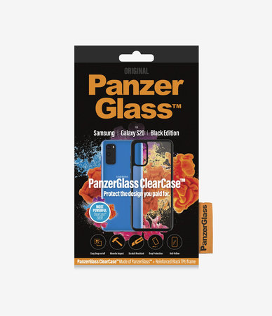 PanzerGlass - Ovitek ClearCase za Samsung Galaxy S20, črn