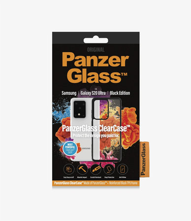 PanzerGlass - Ovitek ClearCase za Samsung Galaxy S20 Ultra, črn