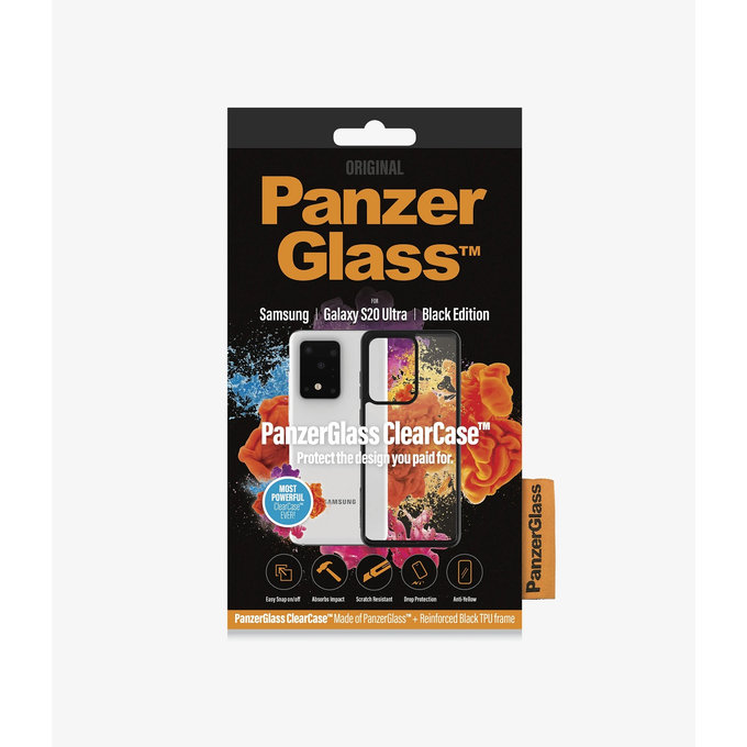 PanzerGlass - Ovitek ClearCase za Samsung Galaxy S20 Ultra, črn