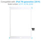 Steklo na dotik za iPad (7th Gen 2019, 8th Gen 2020), White